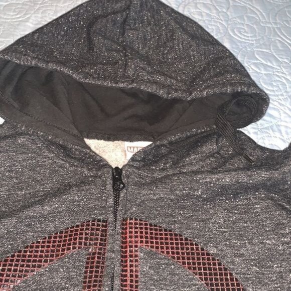 Marvel Deadpool Hooded Zip-Up Jacket L - Picture 2 of 10